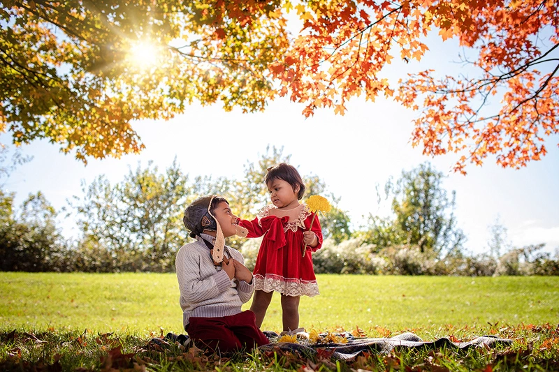 Children autumn photo session in Strasbourg
