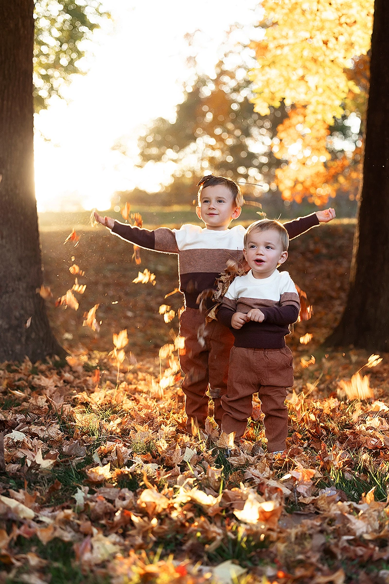 Children autumn photo session in Strasbourg