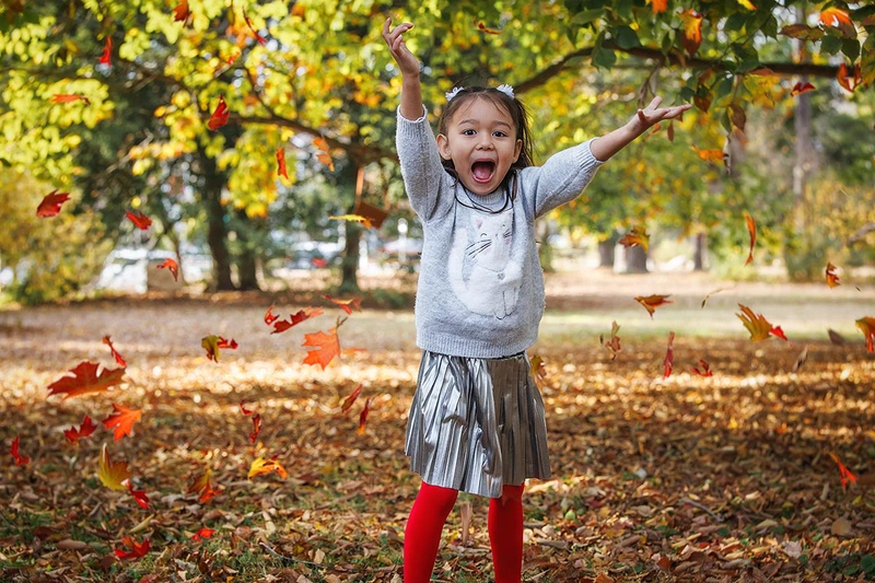 Children autumn photo session in Strasbourg