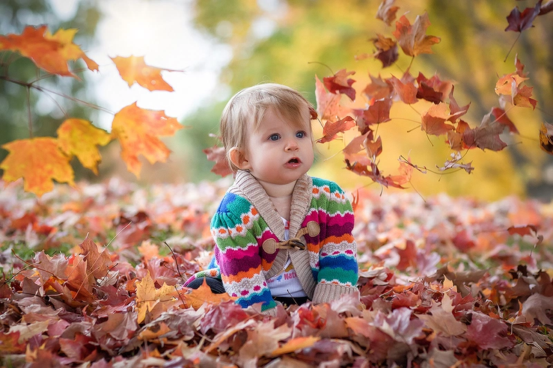 Children autumn photo session in Strasbourg