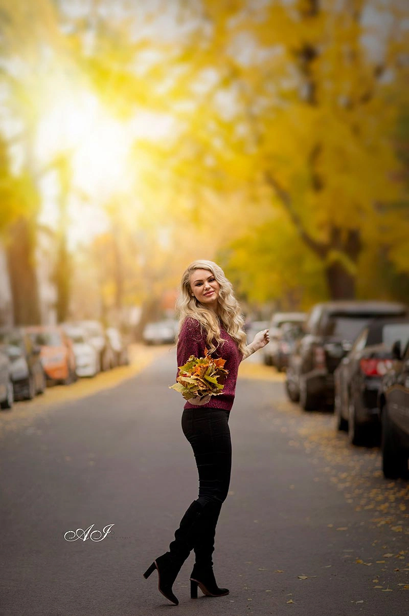 Individual autumn portrait session in Strasbourg